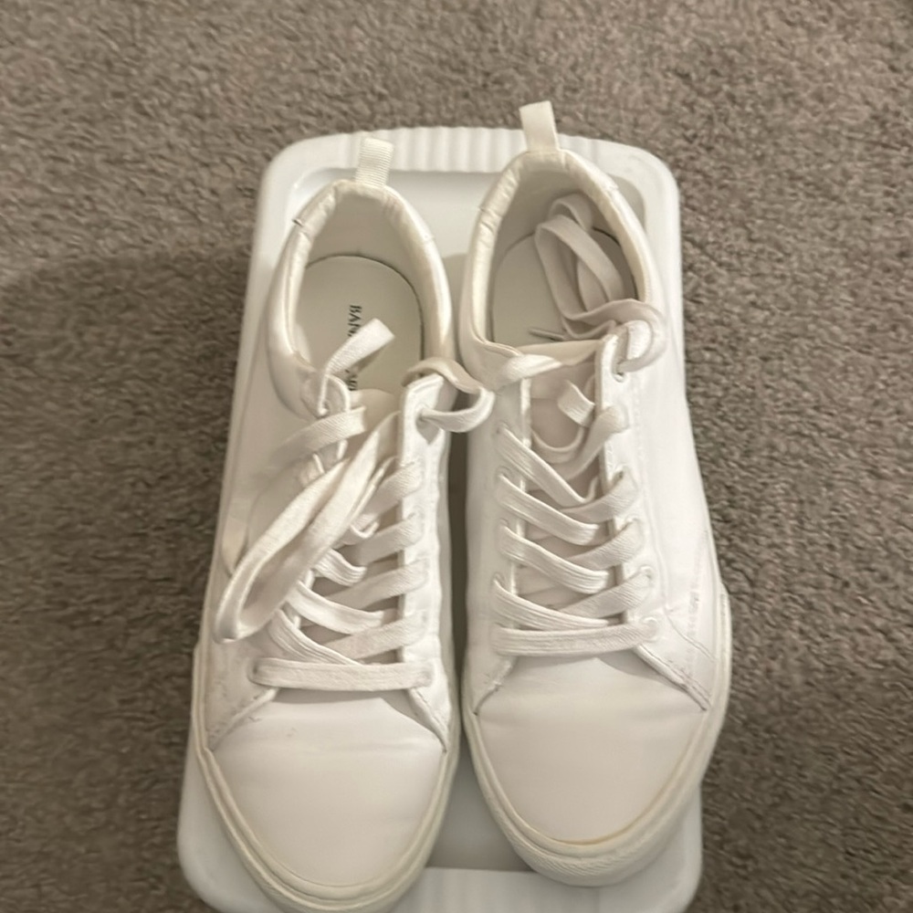Banana Republic White Sneakers Casual Shoes Mens Sz8